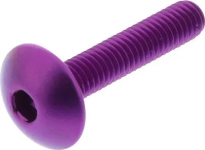 Produktbild von Linsenschraube JMP Bolt M6x1,00mm 30mm Aluminium violett