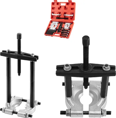 Produktbild von SucceBuy 14-teiliges Lagerabzieher-Set mit 5-Tonnen-Kapazität, Lagertrenner und Ritzelradlager-Ausbauwerkzeug, inklusive 2/2,8 Zoll Backen und robustem Koffer