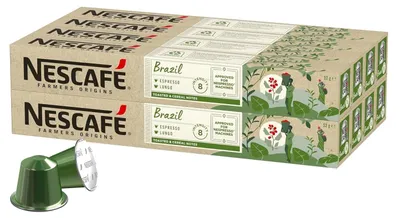 Produktbild von NESCAFÉ Farmers Origins Brazil Lungo für Nespresso (8 x 10 Kapseln)