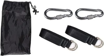 Image de Kit de fixation sécurisé pour balançoire, sangles de 1,5 m, mousquetons, idéal pour les balançoires