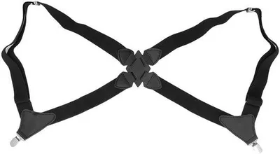 Produktbild von Bretels für Herren, verstellbar – Bretels mit breiten Clips – Y-Form – Seitliche Clip-Befestigung – Bequemer Sitz – Robuste Metallclips – Hosenträger