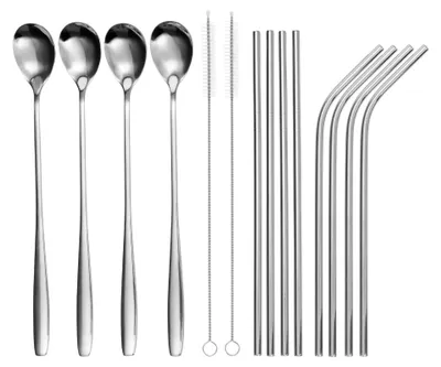 Produktbild von GRÄWE Trinkhalm-Set 14-tlg., Edelstahl, silber