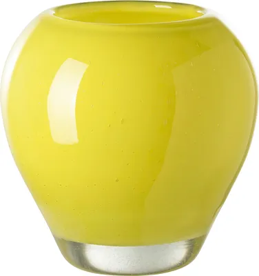 Produktbild von Fink LESLY, Glasvase, Glas, glatt, grün-gelb, L. 14 cm, B. 14 cm, H. 14 cm, D. 14 cm Höhe: 14.00 cm Breite: 14.00 cm Tiefe: 14.00cm Durchmesser: 14.00 cm 115388