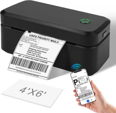 Produktbild von Bluetooth-Etikettendrucker, Thermodrucker, 4 x 6 Zoll