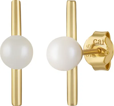 Produktbild von cai Ohrstecker 925/-Sterling Silber vergoldet Perlen