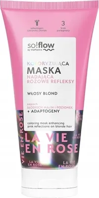 Image de Masque capillaire colorant rose So!Flow, 200 ml
