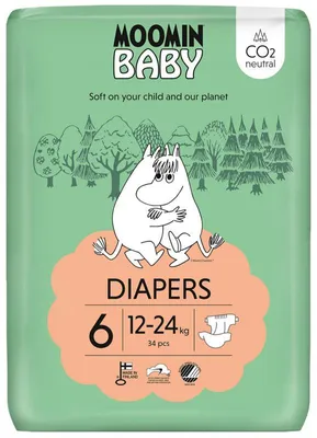 Productafbeelding van Moomin Baby Luiers 6 (34 stuks)