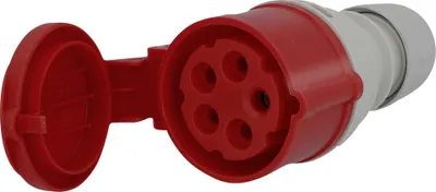 Imagen del producto de Enchufe con conector PCE CEE, 16A, color rojo