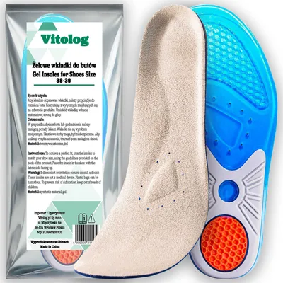 Image de Semelles en gel pour chaussures Amortissement des pieds douloureux Paty Ostrohy Semelles en gel pour chaussures Amortissement des pieds douloureux Paty Ostrohy 38-39