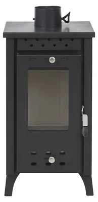 Image de Matilde - Poêle à bois 7,7 Kw 33x38,5xH74 cm, noir