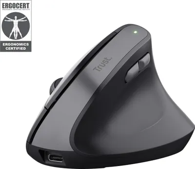 Immagine prodotto di Mouse ergonomico senza fili Bayo II nero