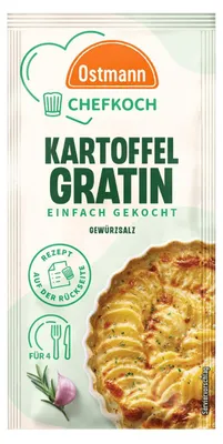 Produktbild von Ostmann Chefkoch Kartoffelgratin Gewürzzubereitung Packung 10g