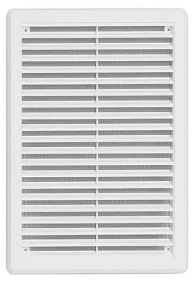 Immagine prodotto di Griglia di ventilazione HACO VM KB con rete e coperchio 175x250 mm plastica bianca