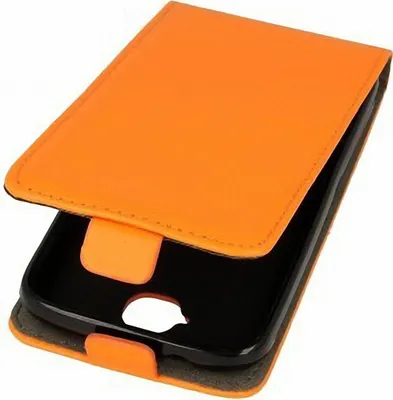 Produktbild von Flip Schutz Hülle für Sony Xperia Z5 Compact Orange Kunstleder Slim Flex