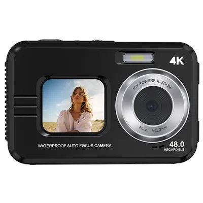 Produktbild von Kamera, Wasserdichte Kamera, Outdoor, Sport, Dual Screen Fotografie,Schwarz