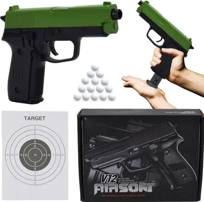 Zdjęcie produktu dla Lolex | Pistolet Asg - Metal - 800 elementów - Realistyczna zabawa - Pistolet zabawka