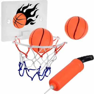 Produktbild von Mini Basketballkorb mit Bälle und Pumpe, Mini Büro Basketballkorb mit Saugnapf Sport Basketball beim Büro Zimmer für Kinder