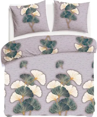 Immagine prodotto di Biancheria da letto in flanella, spessa, calda 200x220 31510-2 Foglie di ginkgo