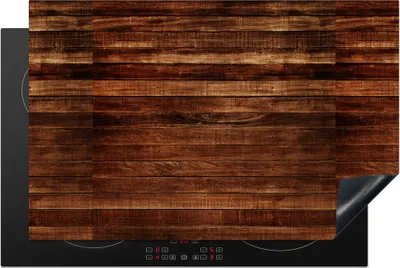Produktbild von KitchenYeah© Herdabdeckplatte Hartholz - Robust - Muster , 81x52cm, Küche Deko, Glaskeramikkochfeld Herdabdeckung, Abdeckplatte fùr Kochfeld