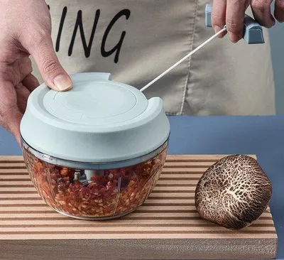 Immagine prodotto di Tritatutto manuale per aglio e cipolle, tritacarne, tritatutto per frutta e verdura, legatrice ad alta capacità