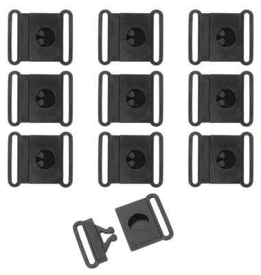 Produktbild von Kunststoff-Steckschnallen - 15 mm Innendurchmesser - für Gurtbänder und Taschen - 50 Stück - Schwarz