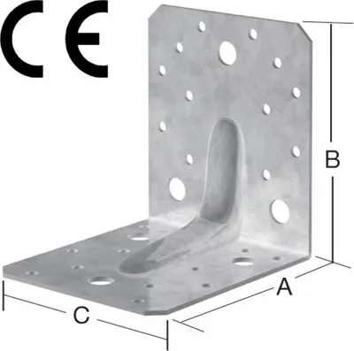 Immagine prodotto di Connettore angolare per impieghi gravosi VORMANN (90 x 90x65mm / S.2.5 mm / Contenuto: 50 pezzi) - 070932000