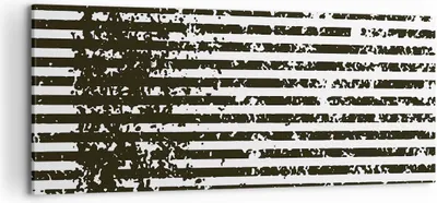 Produktbild von Bild auf Leinwand - Leinwandbild - Einteilig - Abstraktion Schwarz Gürtel - 120x50cm - Wand Bild - Wanddeko - Wandbilder - Leinwanddruck - Bilder - Wanddekoration - Leinwand bilder - AB120x50-4855