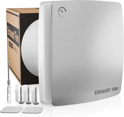 Obrázek produktu pro Ventilátor s časovým spínačem, průměr 150 mm, průtok vzduchu 130 m³/h, určený pro koupelny