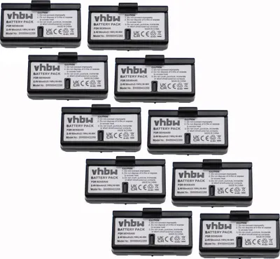 Produktbild von vhbw 10x Akku kompatibel mit Sennheiser HDI1029, HDI1029-PLL8/16, HDI1029-PLL8, HDI1029-PLL16 Wireless Headset Kopfhörer (60 mAh, 2,4 V, NiMH)