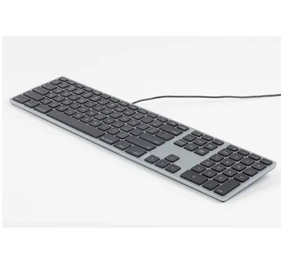 Image de Matias FK318LB-FR Wired Backlit Aluminum Keyboard for Mac Space Gray - AZERTY