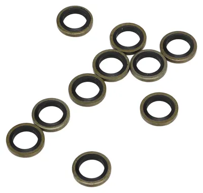 Zdjęcie produktu dla 20 sztuk, śruby banjo o średnicy 10 mm, uszczelki paliwowe, uszczelki gumowe do układu paliwowego diesla, zamienniki dla części 4934278, kompatybilne z silnikami Cummins