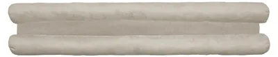 Zugluftstopper Doppelpack, Wildlederimitat, 80 cm, beige