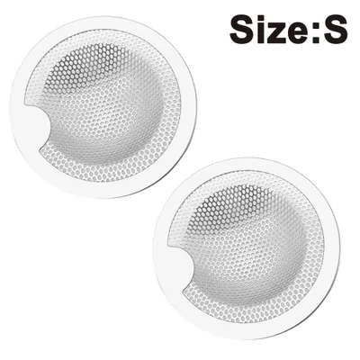 Produktbild von Abflusssieb Edelstahl, 2 Stück Klein Abflusssiebe, Ideal für für Küchen Waschbecken, Sieb Dusche, Badewanne, Erhältlich in DREI Größen