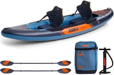 Produktbild von Jobe GAMA Kayak Set 2 Personen aufblasbar Tourenkajak Kajak Kanu 365cm
