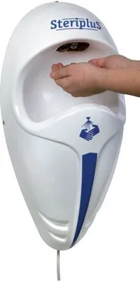 Produktbild von Steriplus automatischer Händedesinfektionspender 1,5L zur Wandmontage nachfüllbar, Farbe:Weiß