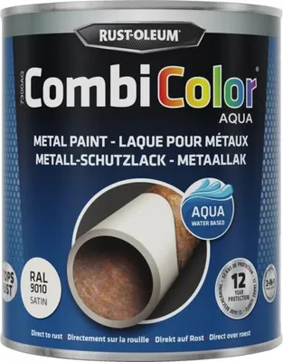 Produktbild von Rust-Oleum CombiColor Aqua Seidenglanz 750ml Reinweiß