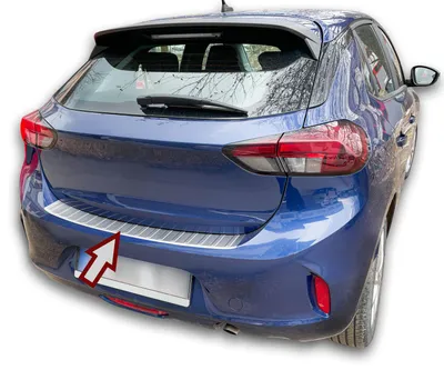 Für Opel Corsa F ab 2019- Ladekantenschutz MATT mit Abkantung in der Farbe von Recambo e.K.