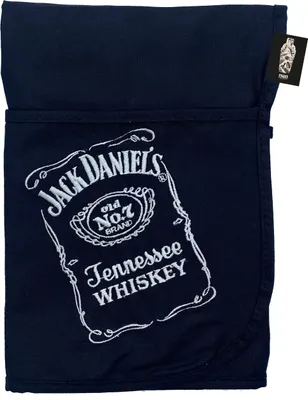Produktbild von Jack Daniels Kellner Schürze Bistroschürze Vorbinder Küchenschürze Kellnerschürze Bistro Gastro Stoff: 65% Baumwolle 35% Polyester Maße: ca. 54x29,5cm