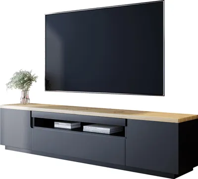 Obrázok produktu pre Komoda RTV ENO 200 čierny mat / dub artisan