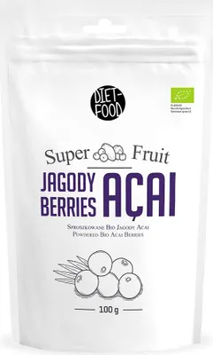 JAGODY ACAI SPROSZKOWANE BIO 100 g - DIET-FOOD