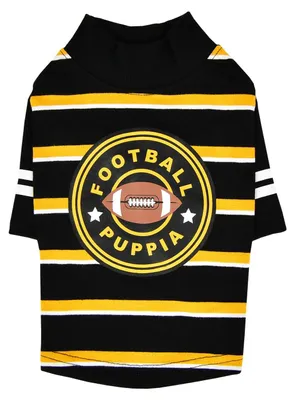 Produktbild von Puppia Touchdown T-Shirt für Hunde, 540 g, Schwarz