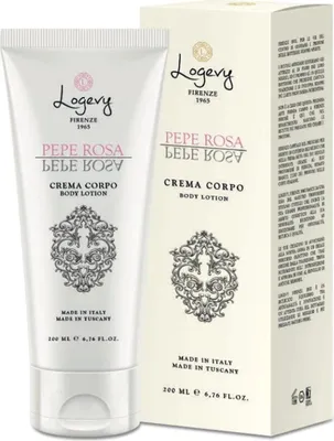 Produktbild von Logevy – Körpercreme – Rosa Pfeffer – 200 ml – Pflegt und spendet der Haut Feuchtigkeit