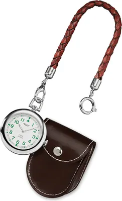 Produktbild von Regent P-39 Taschenuhr Quarz Messing verchromt Ø 42mm Zentralsekunde