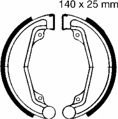 Immagine prodotto di Ganasce freno EBC con molle H312 D.140mm per Honda