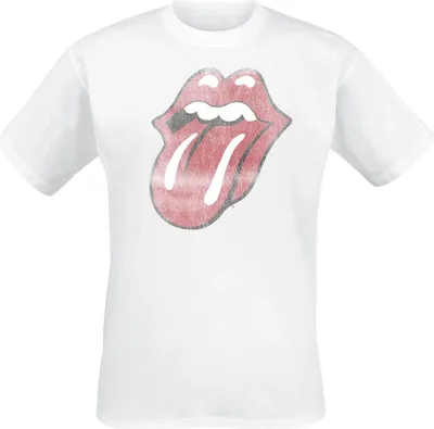 Produktbild von The Rolling Stones T-Shirt Herren Classic Tongue weiß XXL