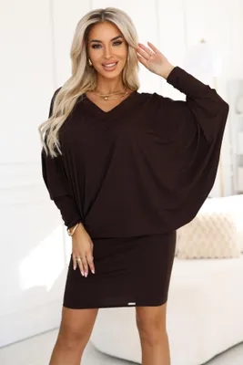 Produktbild von Numoco Minikleid für Frauen Vrex Schokolade L/XL