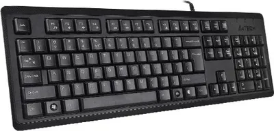 Zdjęcie produktu dla A4Tech KR-92, Pełnowymiarowy (100%), Przewodowa, USB, QWERTY, Czarny