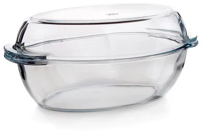 Obrázek produktu pro Pekáč skleněný oválný s víkem 4,15 l