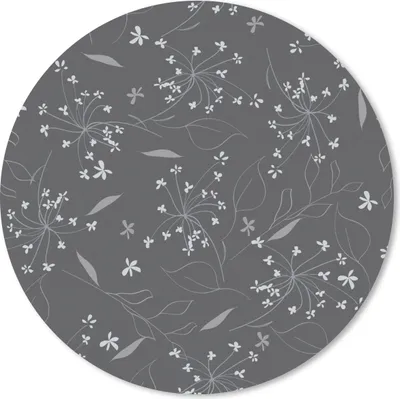 Produktbild von MuchoWow® Mauspad Mousepad Blumen - Weiß - Muster 30x30 cm - Mousepads - Maus Mat - Pad - Mausunterlage - Tischunterlage - Schreibtischmatten