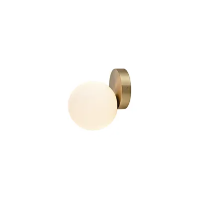 Zdjęcie produktu dla Kinkiet ICE mosiądz-biały 1xG9x25W szkło wym:15x12x14cm IP44 Nowodvorski Lighting